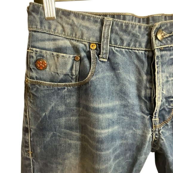 G- Star Raw Heller Men Low Straight Button Fly Jeans - Picture 5 of 13